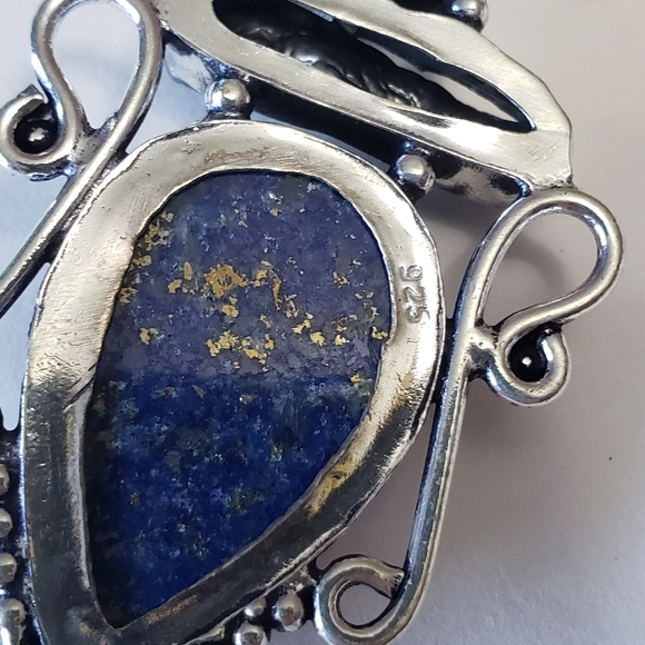 Silver S925 with Natural stone and Natural pearl Pendant - Picture 5 of 6